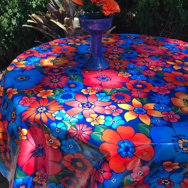 Oilcloth Tablecloth 68" Round