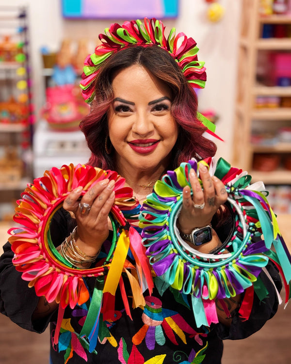 Mexican Ribbon headband at Sew Bonita in Corpus Christi, TX.
