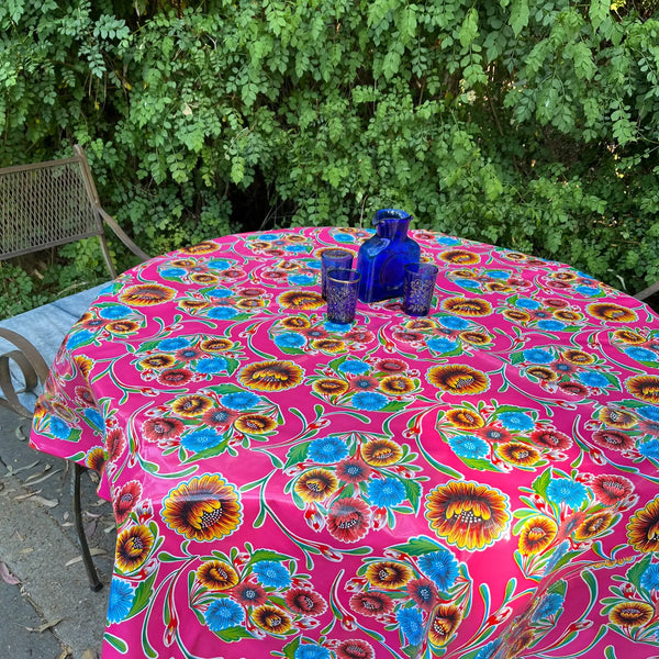Oilcloth Tablecloth 68" Round