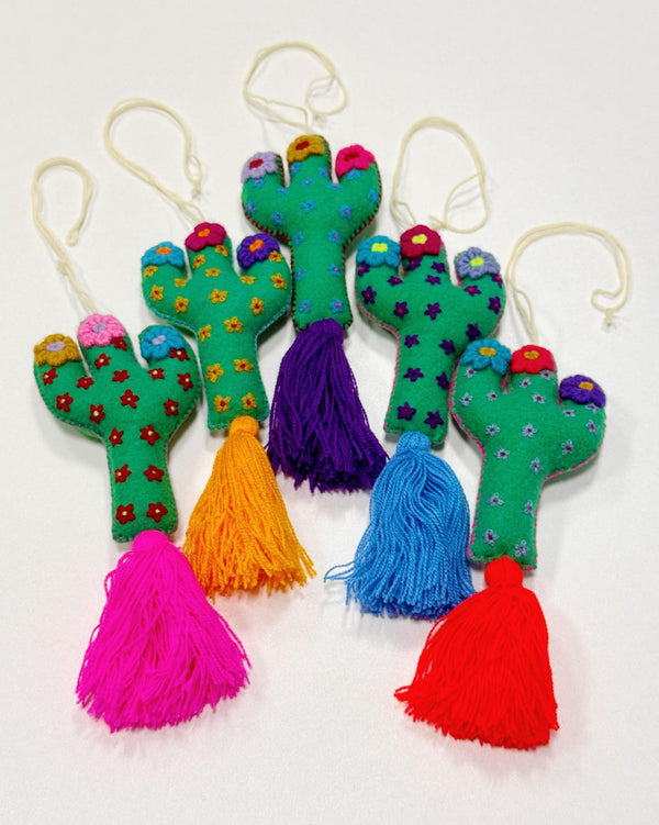 nopal cactus hanging pom from sew bonita in corpus christi texas