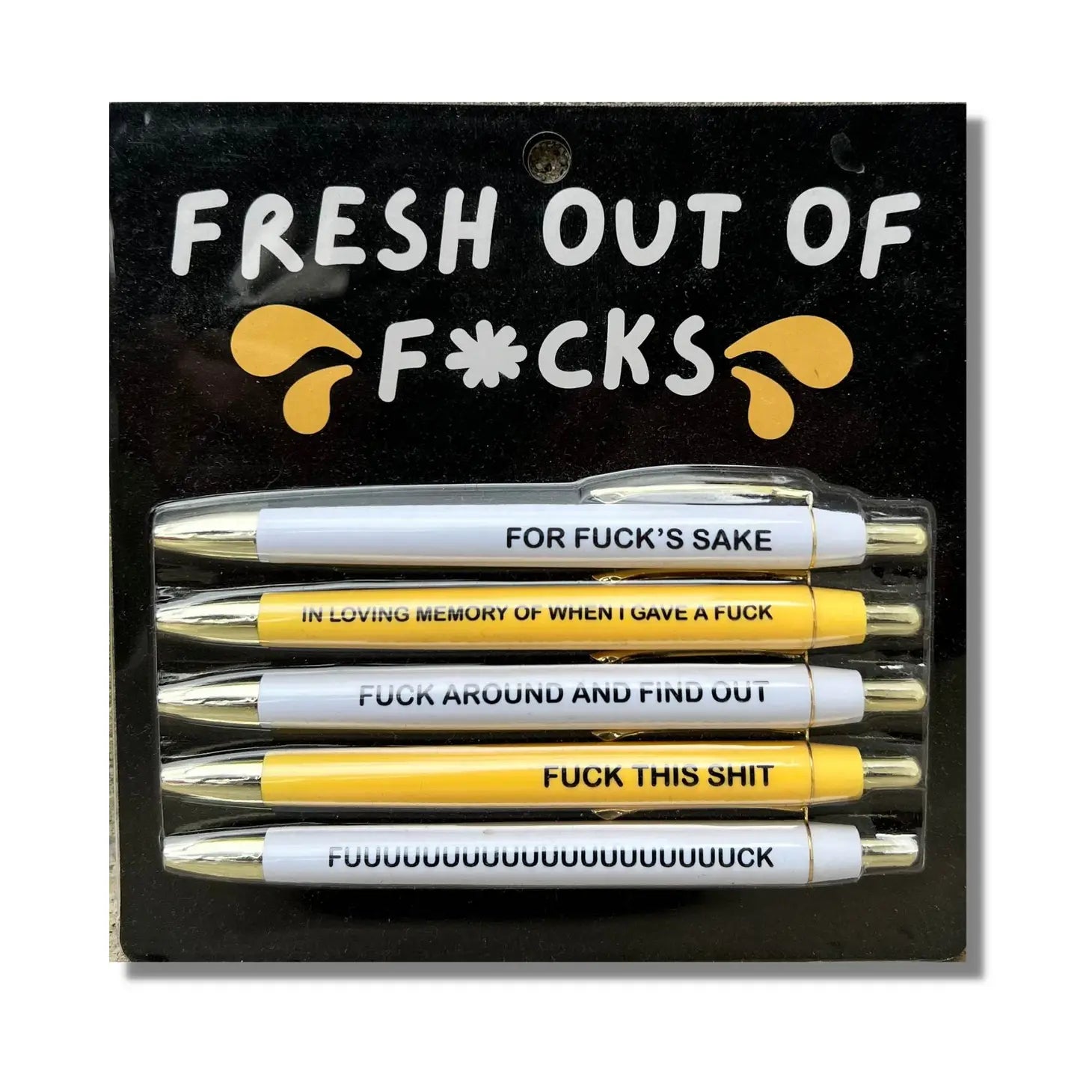 Fresh Out of Fucks Pen Set – Sew Bonita