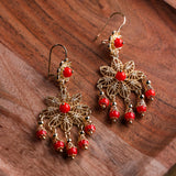 Filigree Beaded Earrings