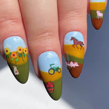 Sunflower Farm Nail Art Stickers