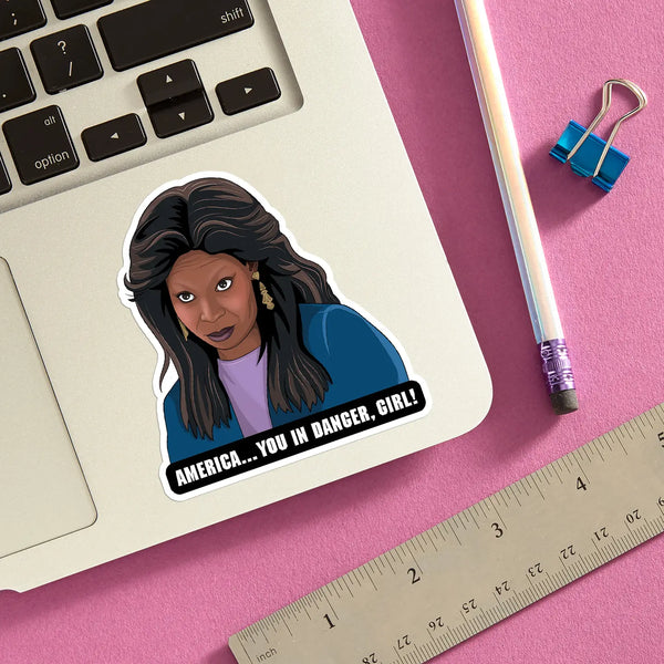 America, You in Danger Girl Sticker