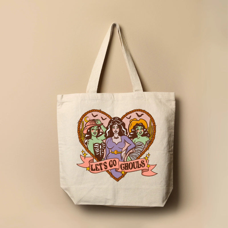 Let's Go Ghouls Halloween Tote Bag