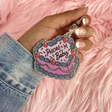 Zodiac Cake Bag Charm / Keychain