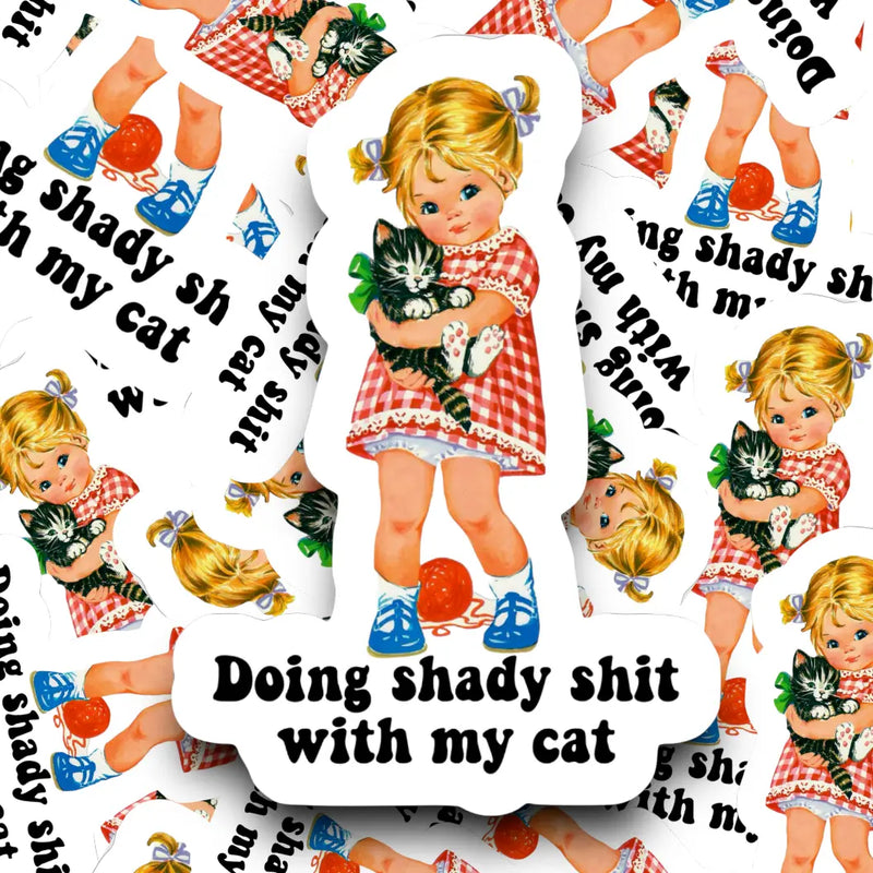 Doing Shady Shit Sticker