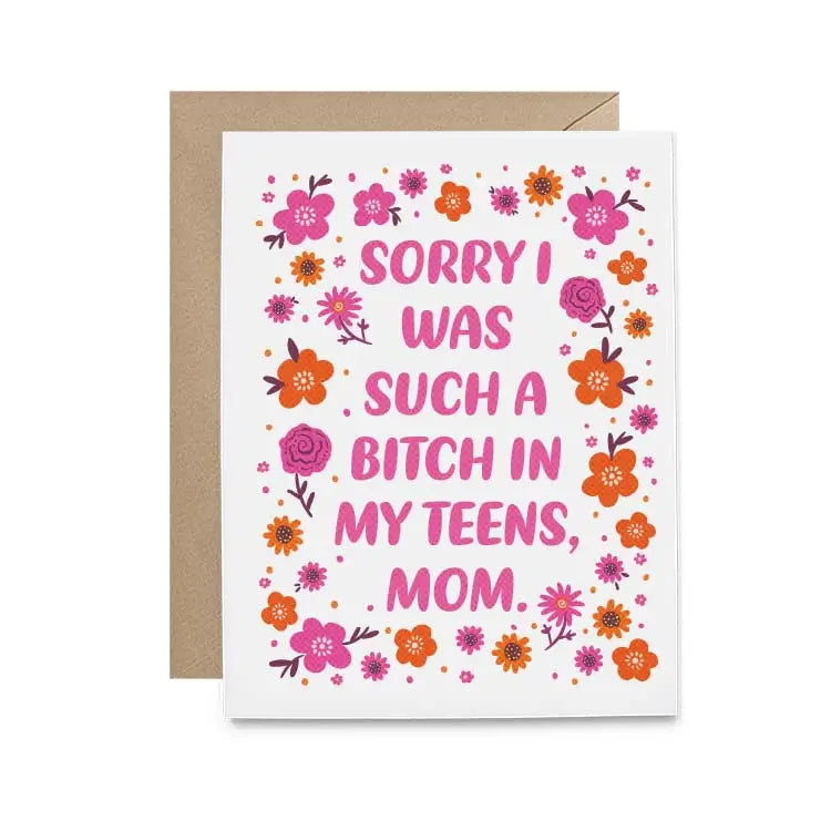 Sorry Mom Mother's Day Card