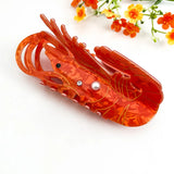 Oversized Prawn/Shrimp Hair Clip