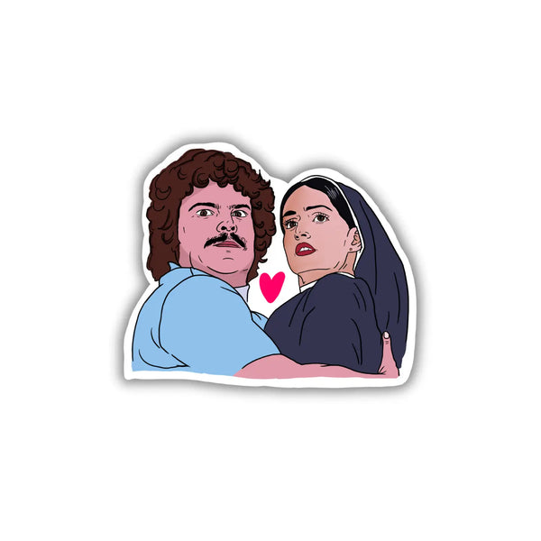 Nacho and Encarnacion Pop Culture Sticker