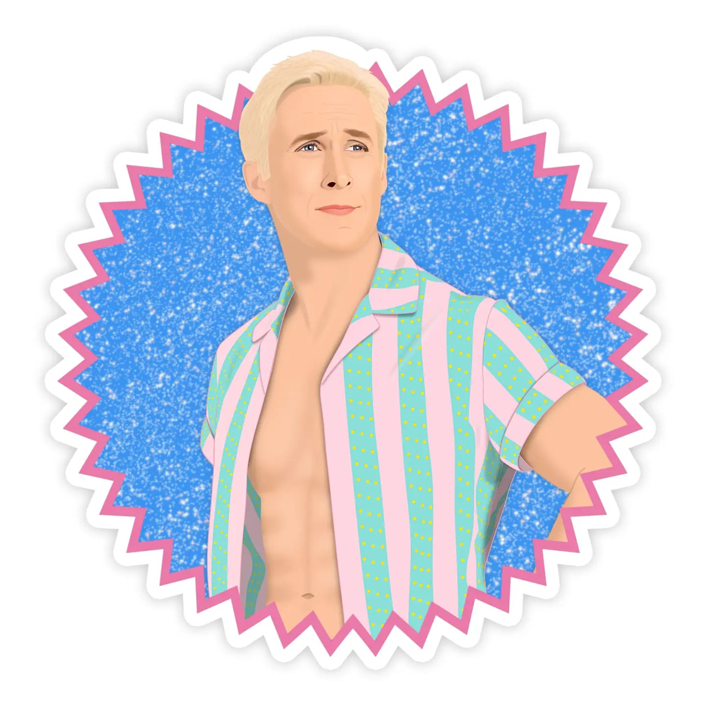 Barbie Movie Ken Ryan Gosling Sticker – Sew Bonita