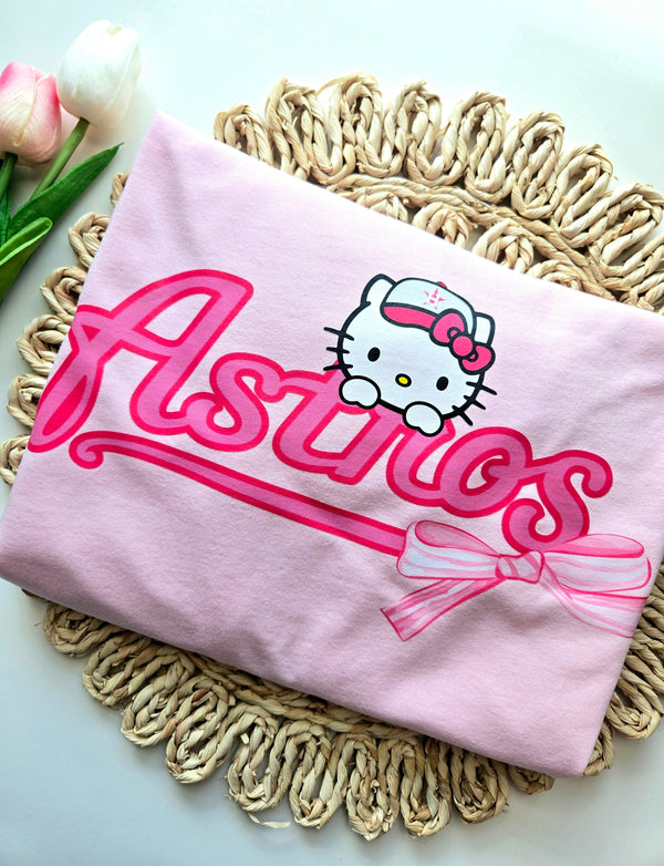 Hello Kitty Houston Baseball Coquette Shirt