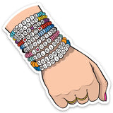 Taylor Friendship Bracelets Die Cut Sticker