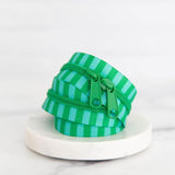 Colorful Striped Zippers