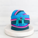 Blue Zippers
