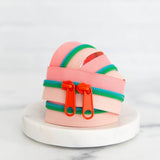 Pink & Red Zippers