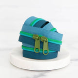 Teal Zippers