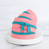 Pink & Red Zippers