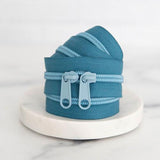 Teal Zippers
