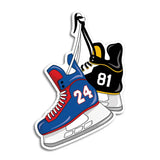 Heated Rivalry Hockey Skates Die Cut Sticker