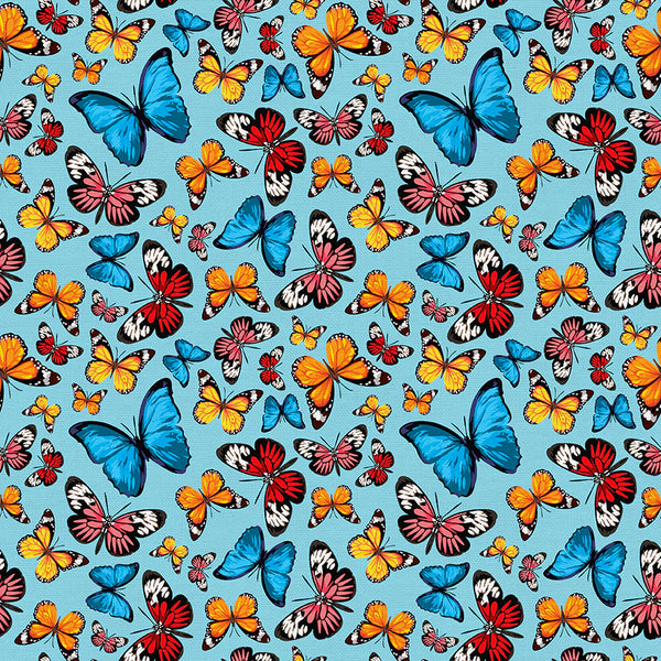 F2217 Baby Blue Butterflies