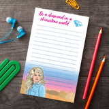 Dolly Diamond in A Rhinestone World Notepad