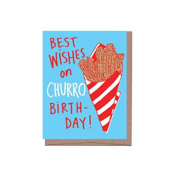 Scratch & Sniff Churro Birthday Card