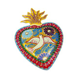 Large Tin Hummingbird Sacred Hearts