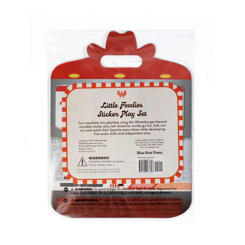 Whataburger Little Foodies Reusable Sticker Play Set