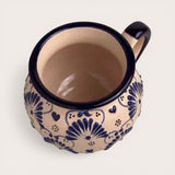 Blue Amor Round Talavera Mug