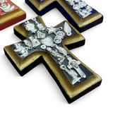 Small Wooden Cross w/ Milagros