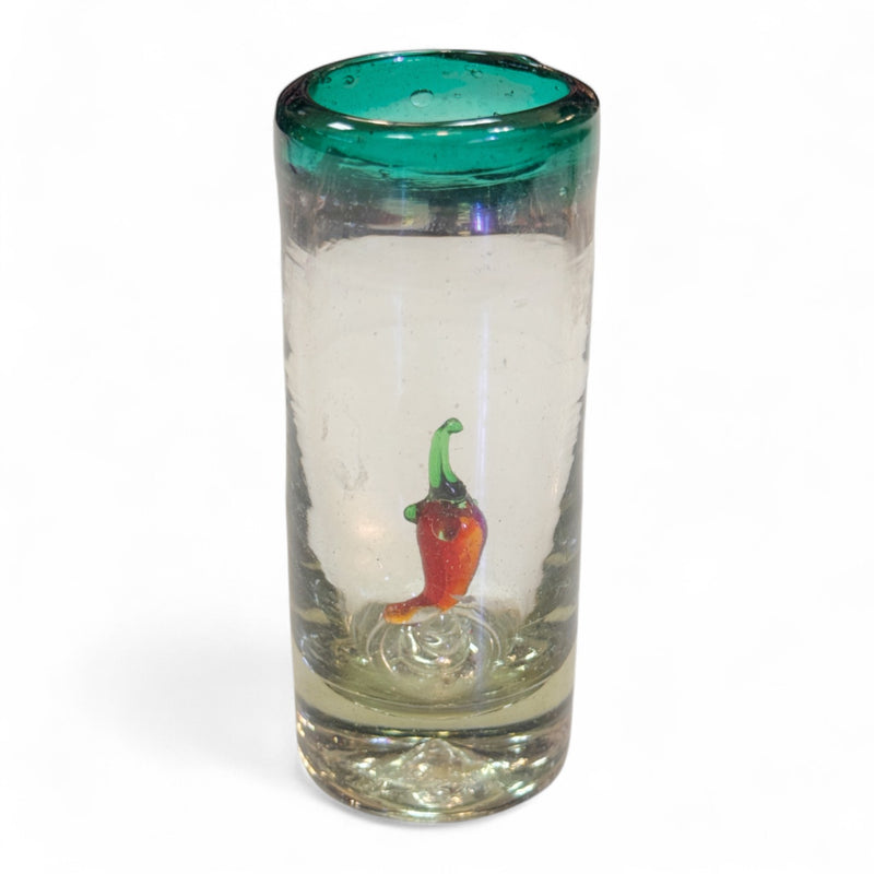 Shot Glass (with glass art)