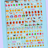 Sunflower Farm Nail Art Stickers