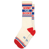 Horny For Books Gym Crew Socks