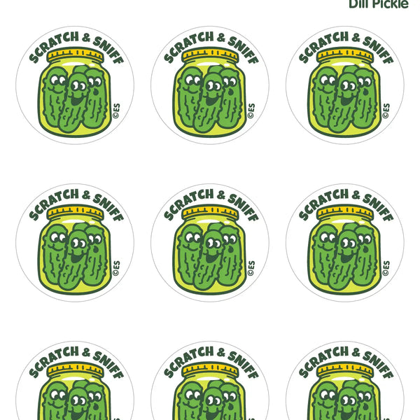 Dill Pickles Scratch & Sniff Stickers