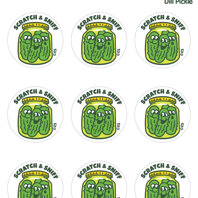 Dill Pickles Scratch & Sniff Stickers