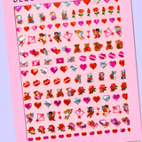 Teddy Bear Nail Art Stickers