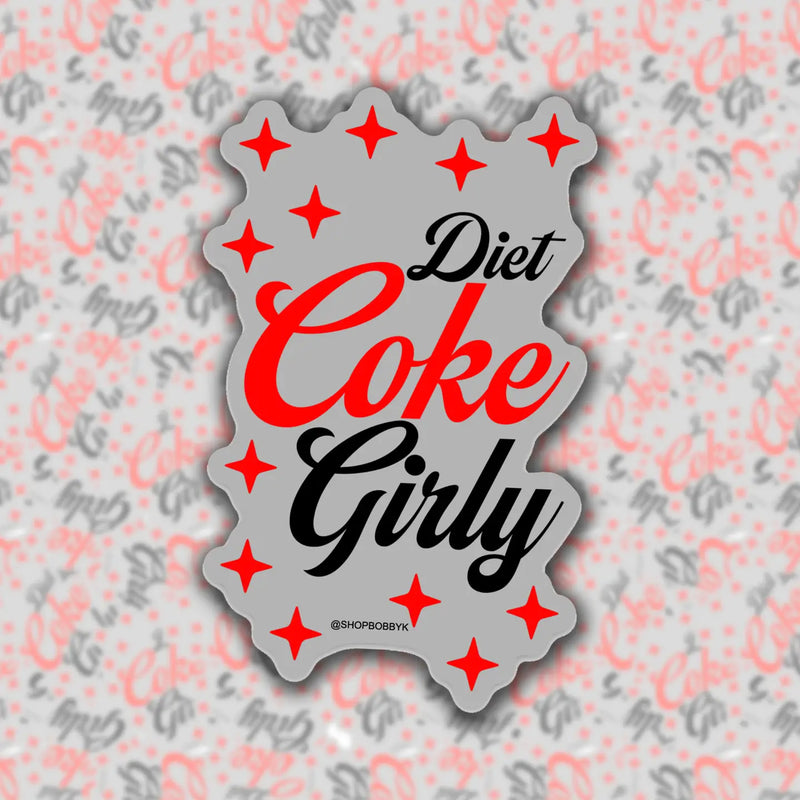 Diet Coke Girly Sticker