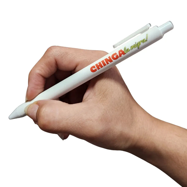 Chinga La Migra Black Ink Pen