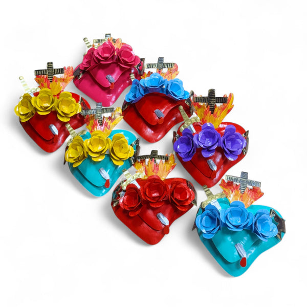 Hand Painted Tin Hearts