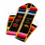 Graduation Serape Stole (Roses) - Multiple Colors