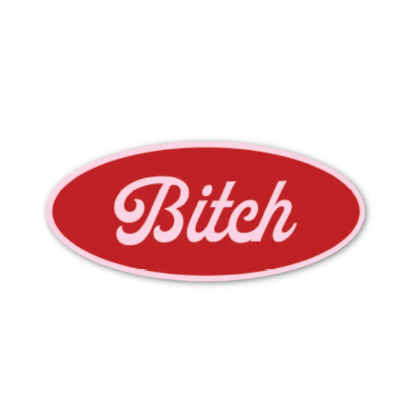 Bitch Diner Name Tag Sticker
