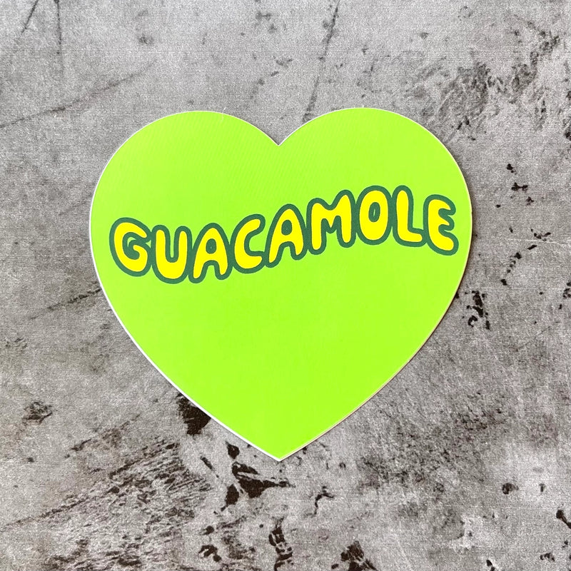 Guacamole Heart Sticker