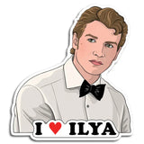 I Heart Ilya Heated Rivalry Die Cut Sticker