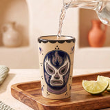 Purple Luchador Shot Glass