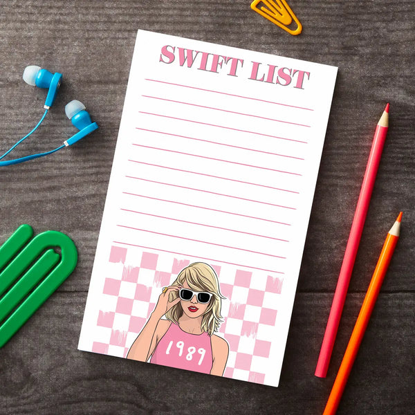 Taylor Swift List Notepad
