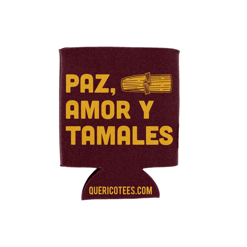 Paz Amor y Tamales Can Cooler