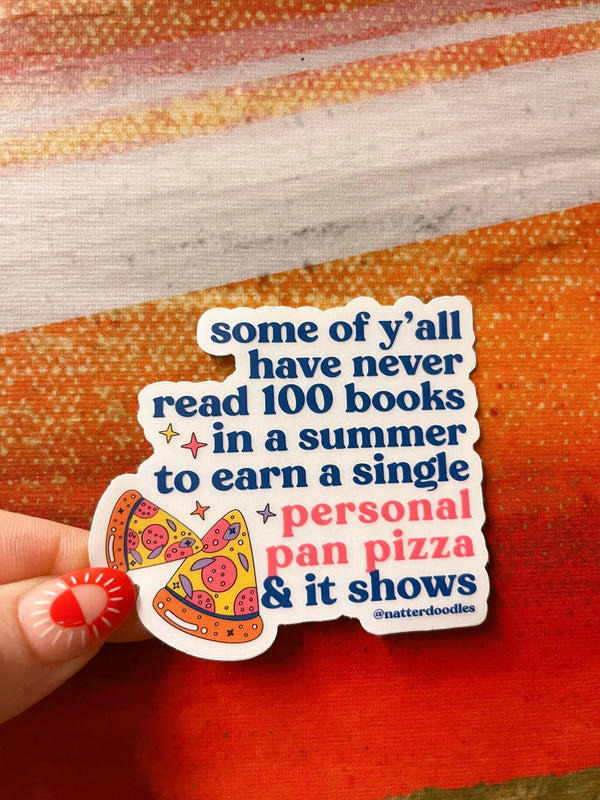 Personal Pan Pizza Book It Sticker