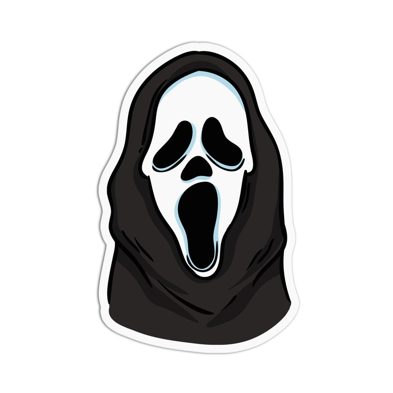 Ghost Face Textured Sticker