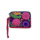 Floral Embroidered Coin Purse